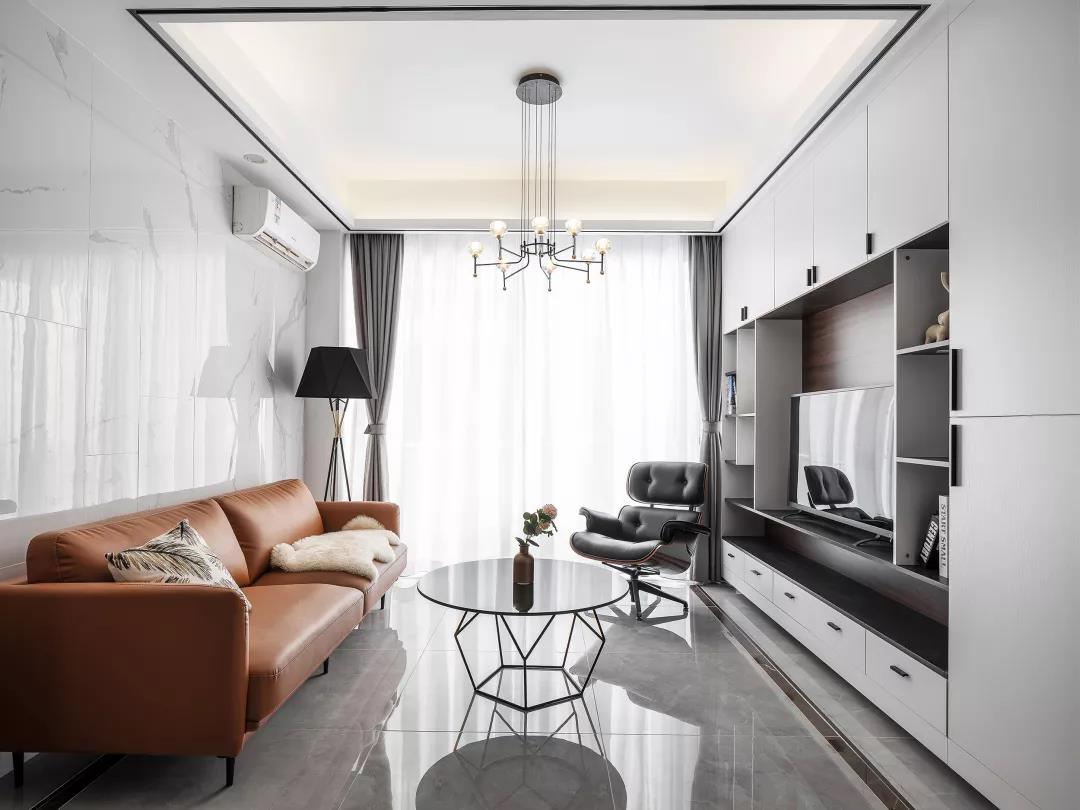 【红杉树装饰】78平现代风，多功能电视柜，小户型的选择