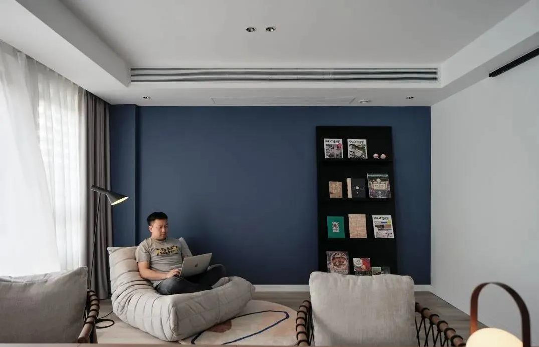 【红杉树装饰】125㎡现代北欧风格，把多功能书房塞进客厅！