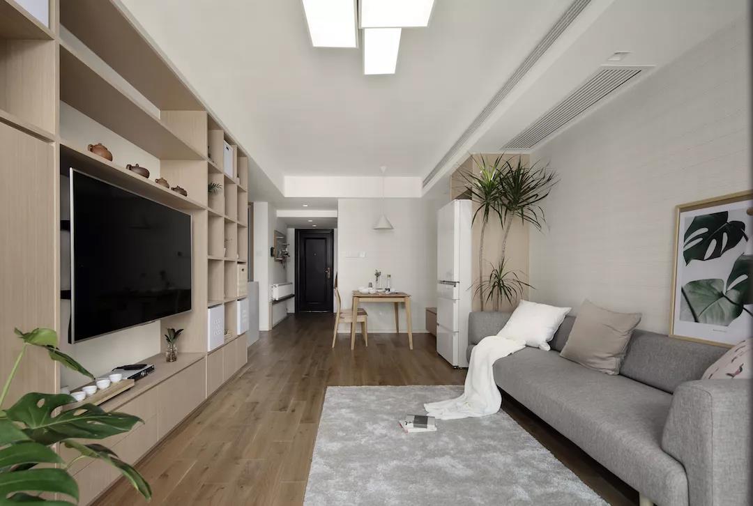 112㎡日式MUJI风2室2厅，电视墙颜值与实力并存！