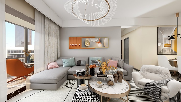 【红杉树装饰】118平米现代简约风格中户型