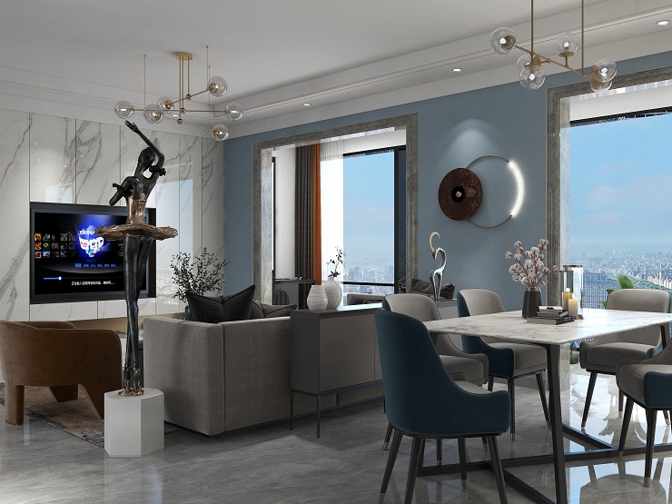 【红杉树装饰】其间四季颜色不同交替。门外看尽世间繁华