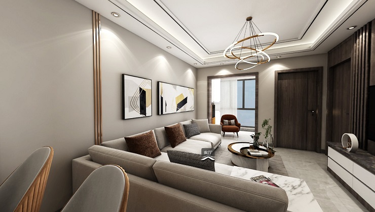 【红杉树装饰】铁机新居现代简约效果图