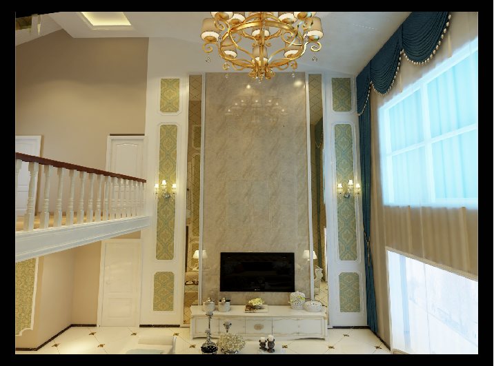 【红杉树装饰】220㎡别墅欧式风格装修效果图