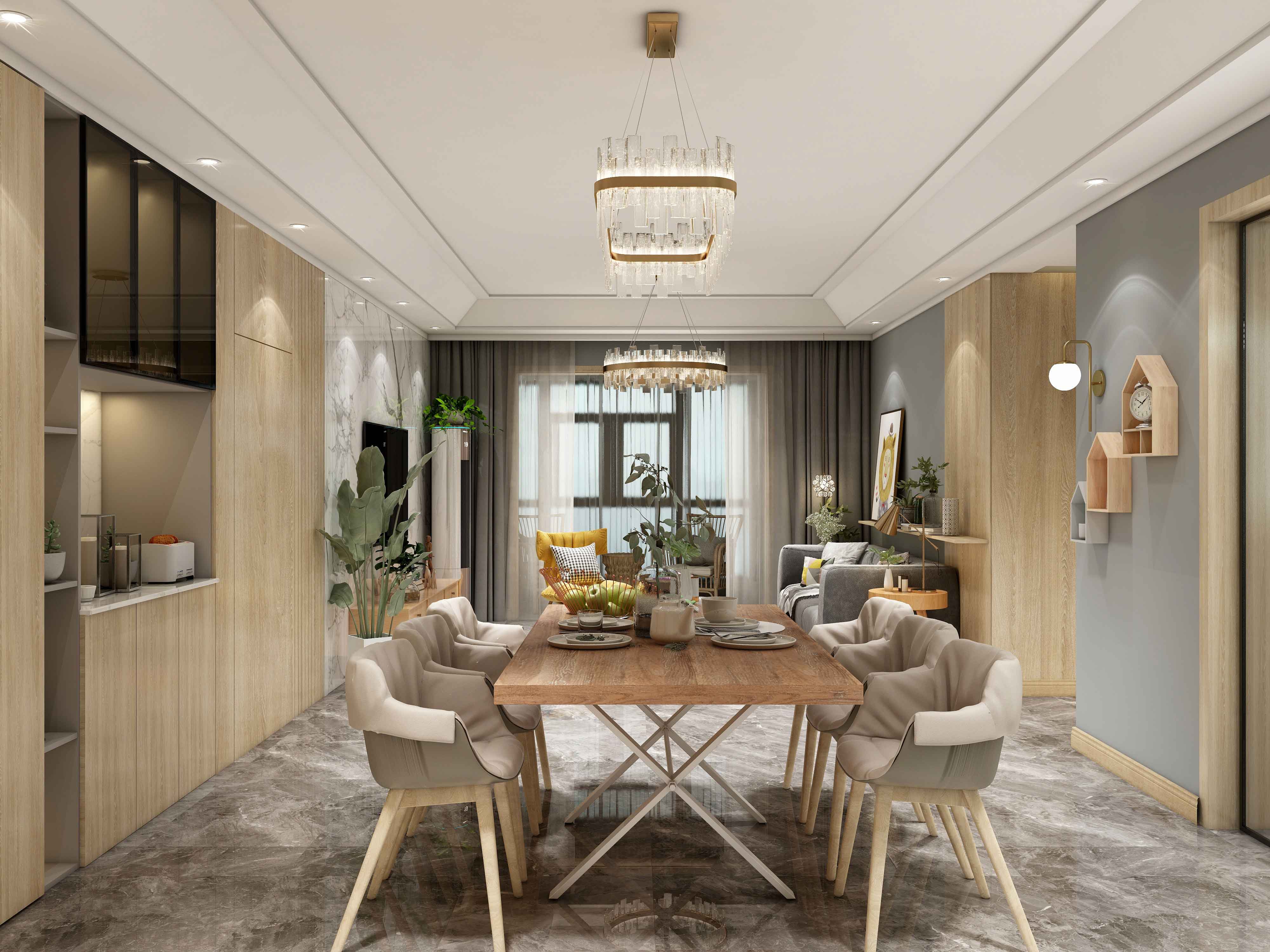 【红杉树装饰】徐东140m²现代风