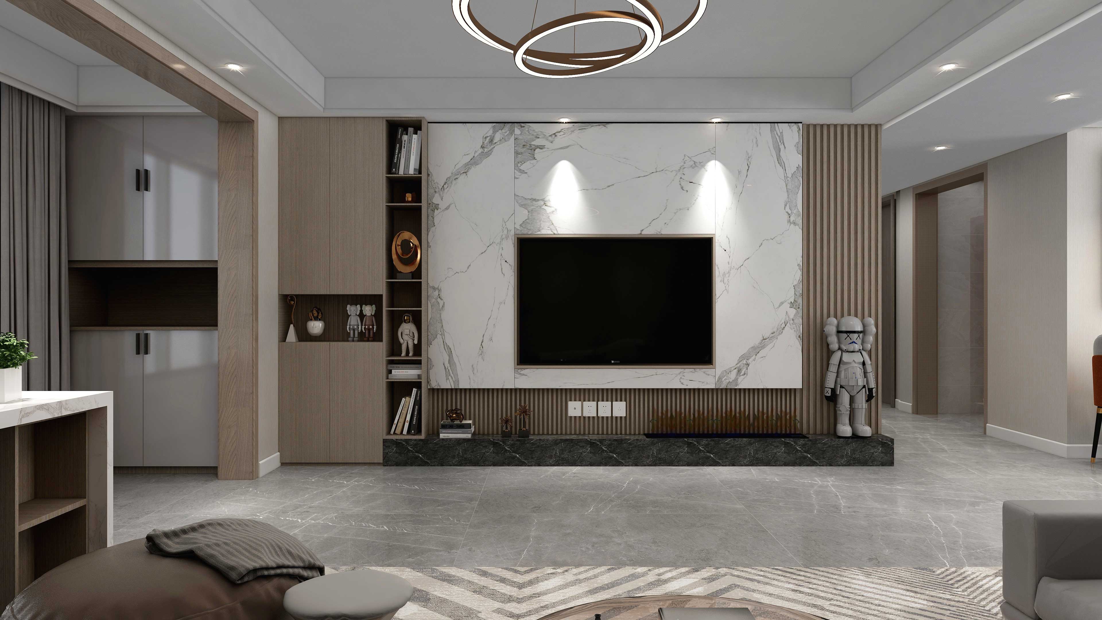 【红杉树装饰】时代广场160m²轻奢风