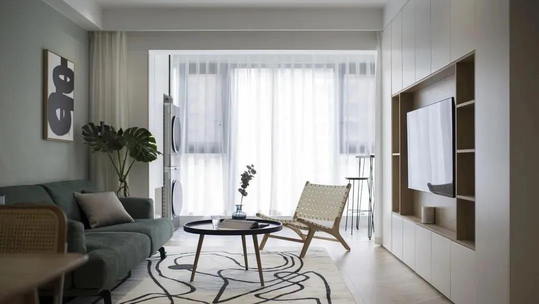 【红杉树装饰】85㎡简约北欧风格装修，餐边柜收纳实用