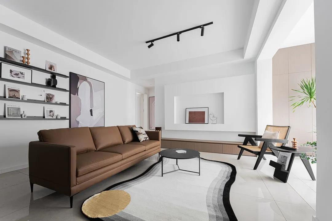 【红杉树装饰】138㎡现代北欧风格，客餐厅张扬简洁之美