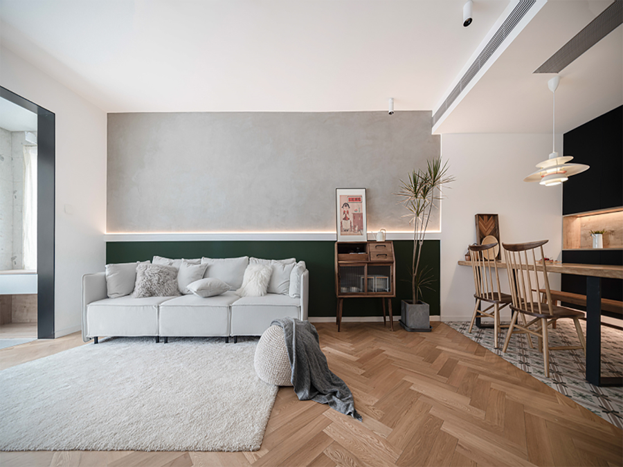 【红杉树装饰】两室两卫，简约的复古设计