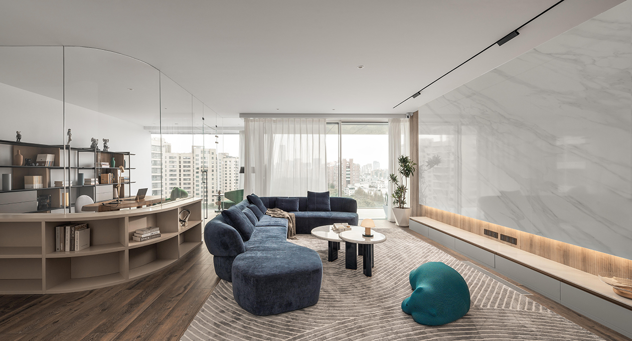 135平都市摩登大平层空间设计