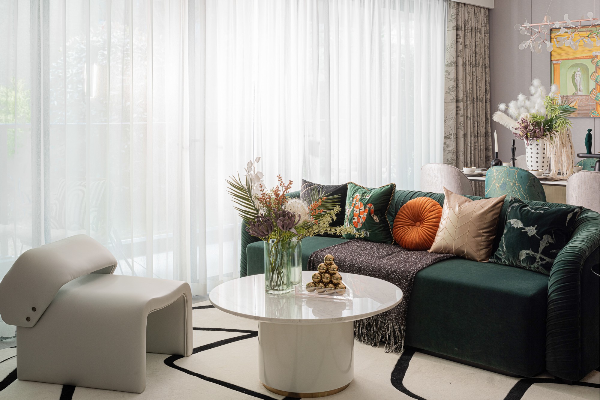 105平摩登艺术住宅空间设计