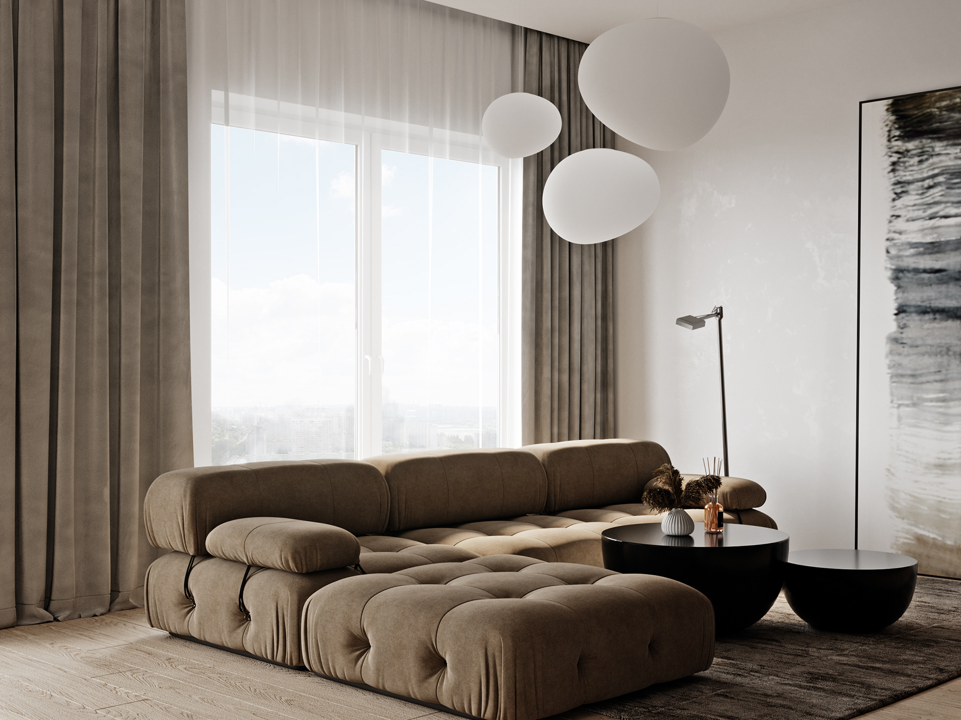 113平现代侘寂风空间设计